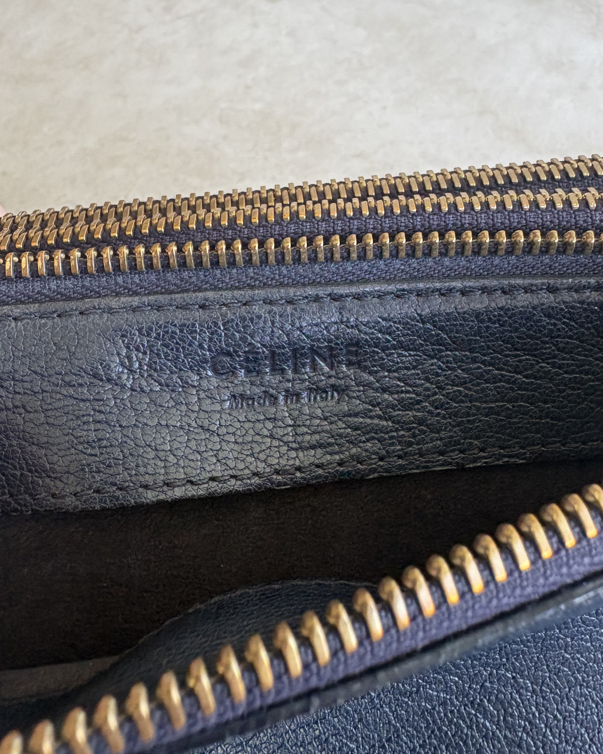 Celine Trio Small Navy