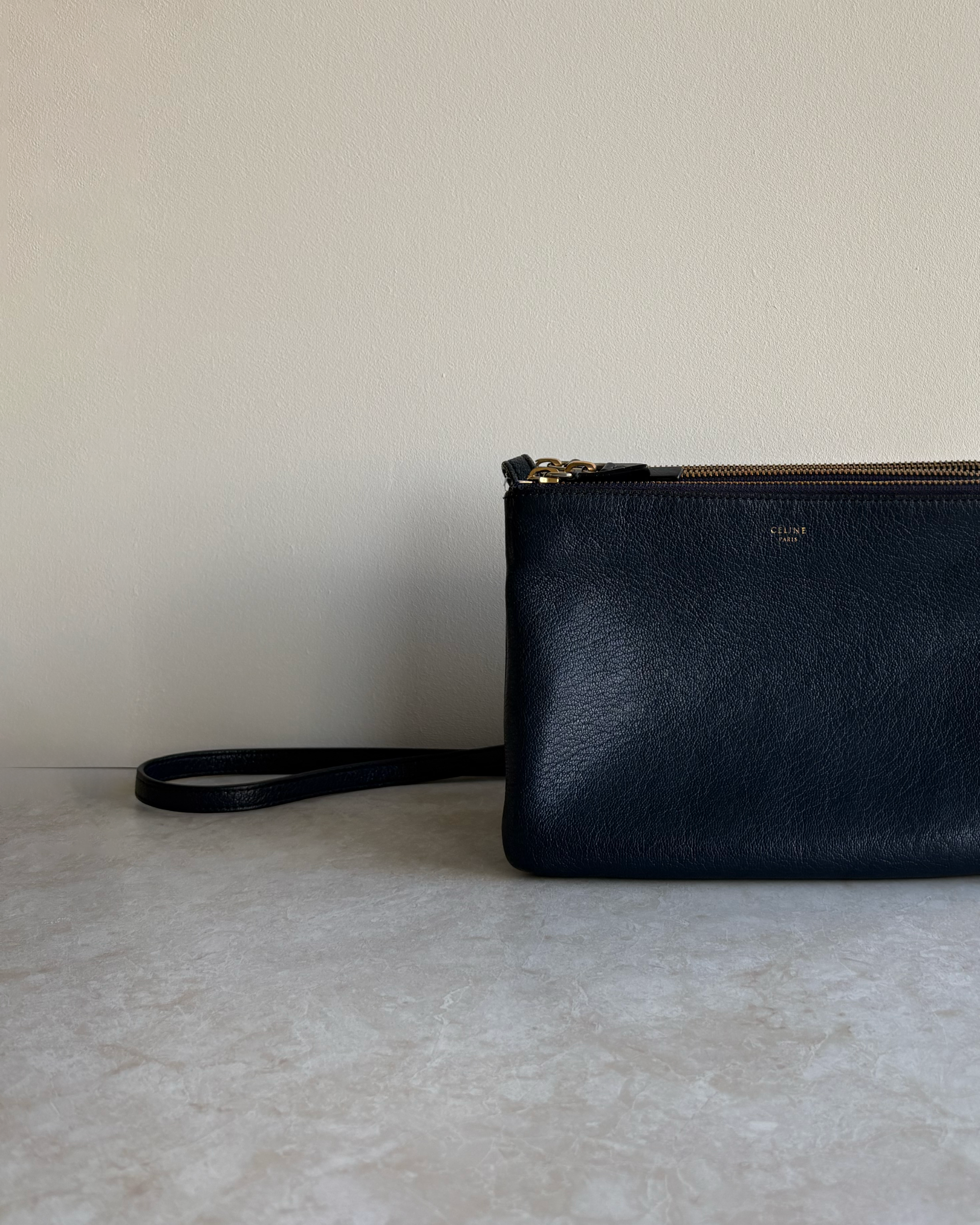 Celine Trio Small Navy