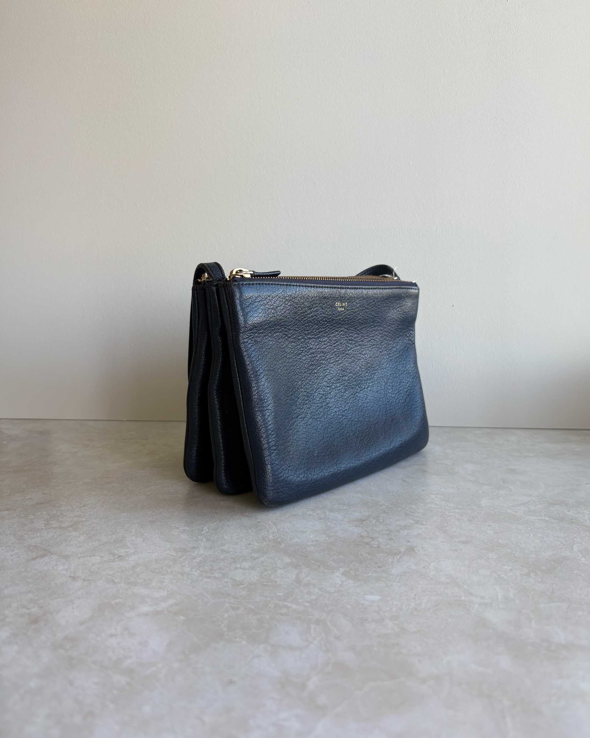 Celine Trio Small Navy