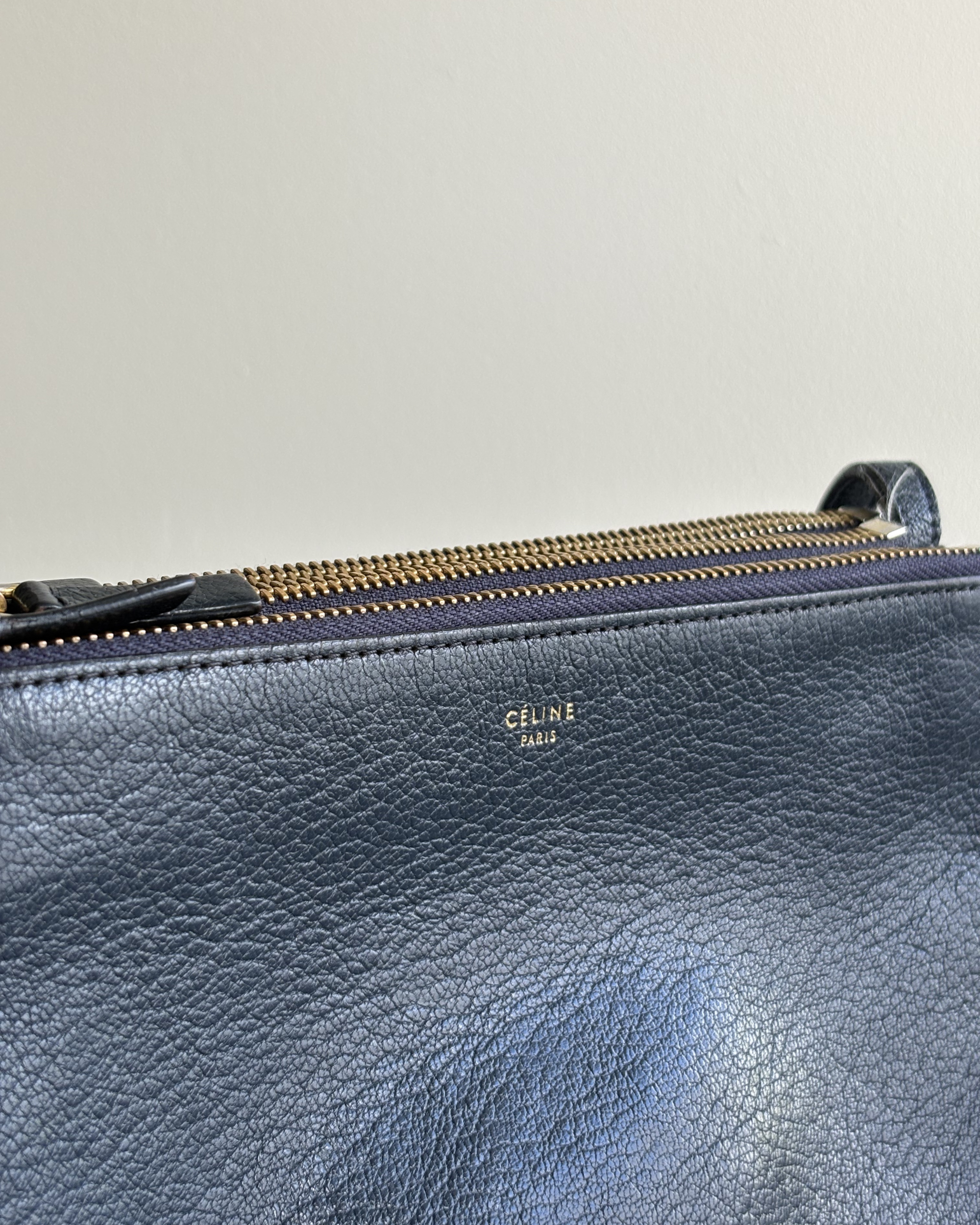 Celine Trio Small Navy